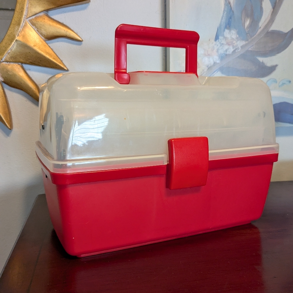 Storage Tool Box 3 Layer Handled Multipurpose Organizer Art Craft NWOT Creative
